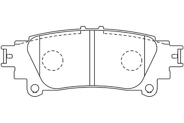 KAVO PARTS Bremžu uzliku kompl., Disku bremzes BP-9149